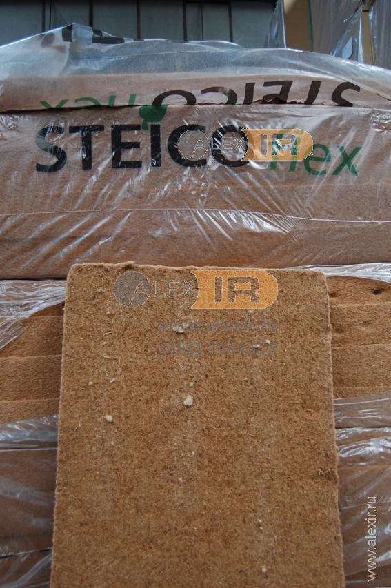 STEICO Flex (1220*550*100мм, цена за м2) Эластичная древесная теплоизоляция