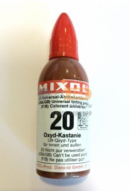 Mixol №20 Каштановый тип LW оксид (колер концентрат) 20мл